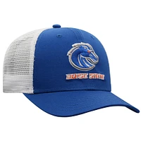 Men's Top of the World  Royal/White Boise State Broncos Victory Baseline Adjustable Trucker Hat