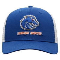 Men's Top of the World  Royal/White Boise State Broncos Victory Baseline Adjustable Trucker Hat