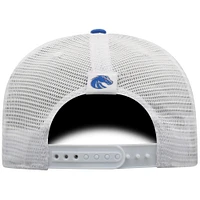 Men's Top of the World  Royal/White Boise State Broncos Victory Baseline Adjustable Trucker Hat