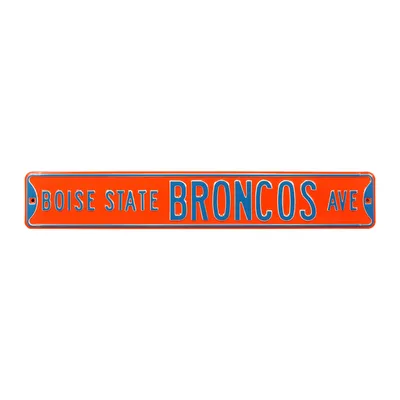 Boise State Broncos 6" x 36" College Ave Street Sign - Orange