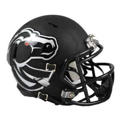 Boise State Broncos Riddell Matte Black Speed Mini Helmet