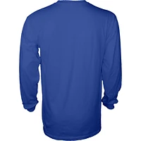 T-shirt unisexe bleu 84 Ashton Jeanty Royal Boise State Broncos Hei2man à manches longues