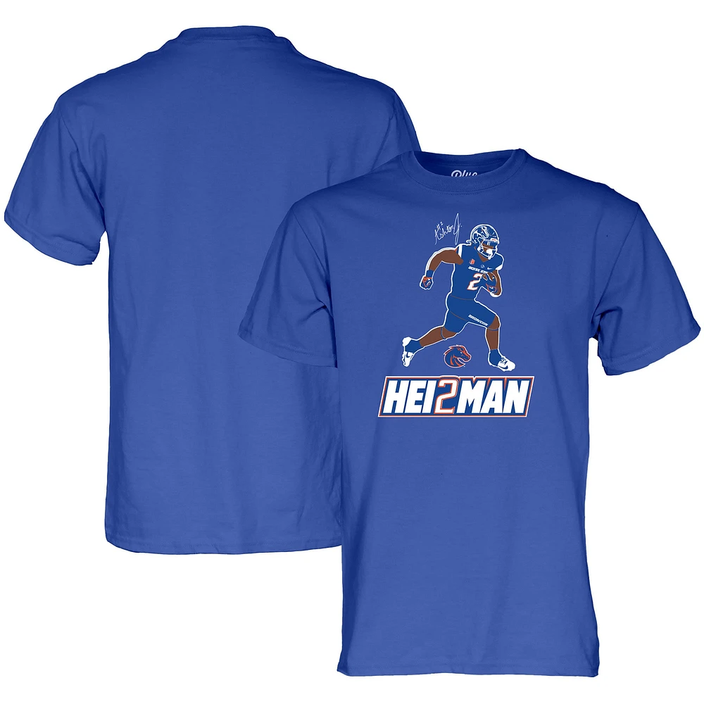 Unisex Blue 84 Ashton Jeanty Royal Boise State Broncos Hei2man T-Shirt