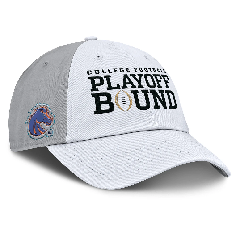 Unisex Nike White/Gray Boise State Broncos 2024 College Football Playoff Club Adjustable Hat