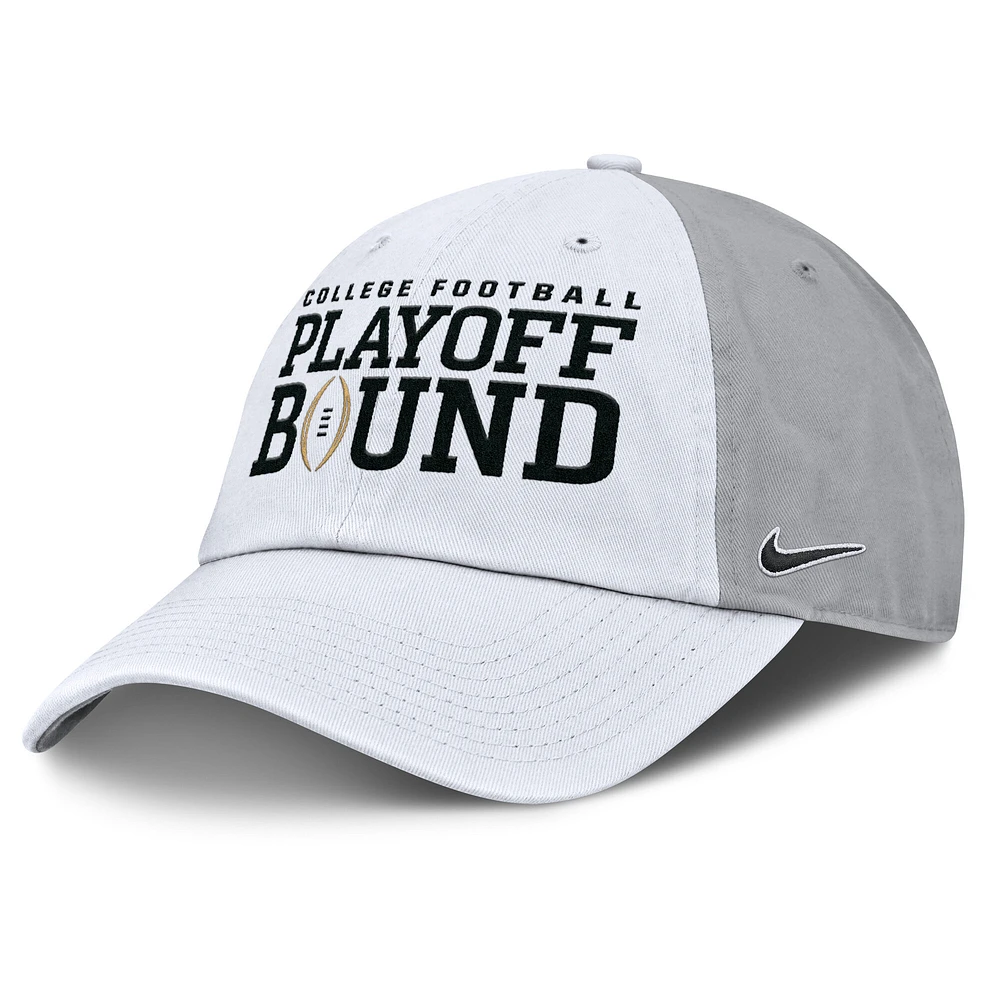 Unisex Nike White/Gray Boise State Broncos 2024 College Football Playoff Club Adjustable Hat