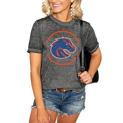 Women's Gameday Couture White Boise State Broncos Boyfriend Fit