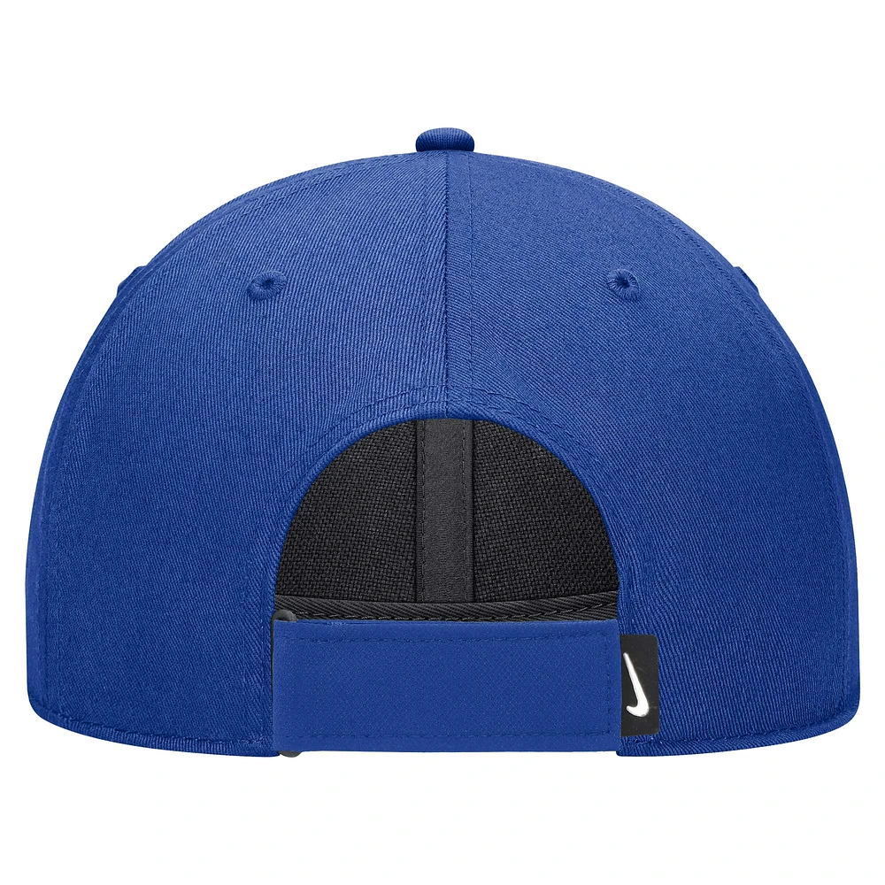 Casquette réglable Nike Royal Boise State Broncos 2024 Sideline Club pour jeune