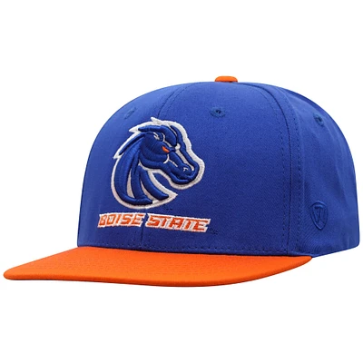 Youth Top of the World Royal Boise State Broncos Victory Maverick Snapback Hat