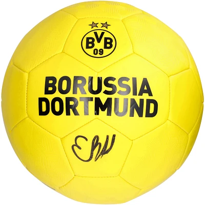 Ballon de football avec logo dédicacé du Borussia Dortmund d'Erling Haaland