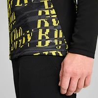 Haut d'avant-match Puma Black Borussia Dortmund 2024/25 pour homme avec fermeture éclair