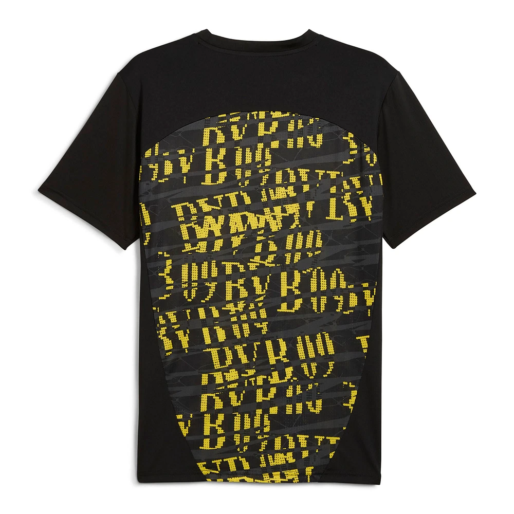 Maillot d'entraînement pré-match Puma Black Borussia Dortmund 2024/25 pour homme