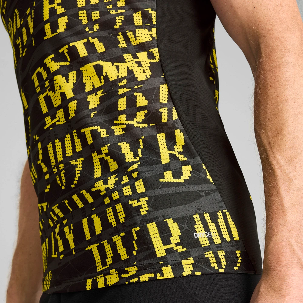 Maillot d'entraînement pré-match Puma Black Borussia Dortmund 2024/25 pour homme