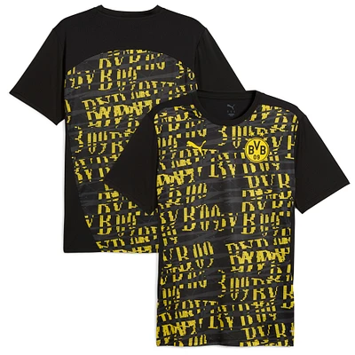 Maillot d'entraînement pré-match Puma Black Borussia Dortmund 2024/25 pour homme