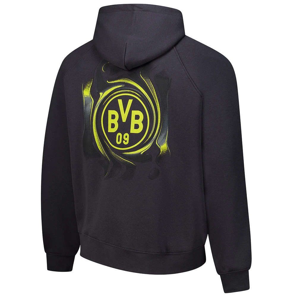 Sweat à capuche surdimensionné Borussia Dortmund Dream pour homme, couleur anthracite