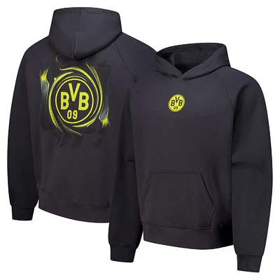 Sweat à capuche surdimensionné Borussia Dortmund Dream pour homme, couleur anthracite