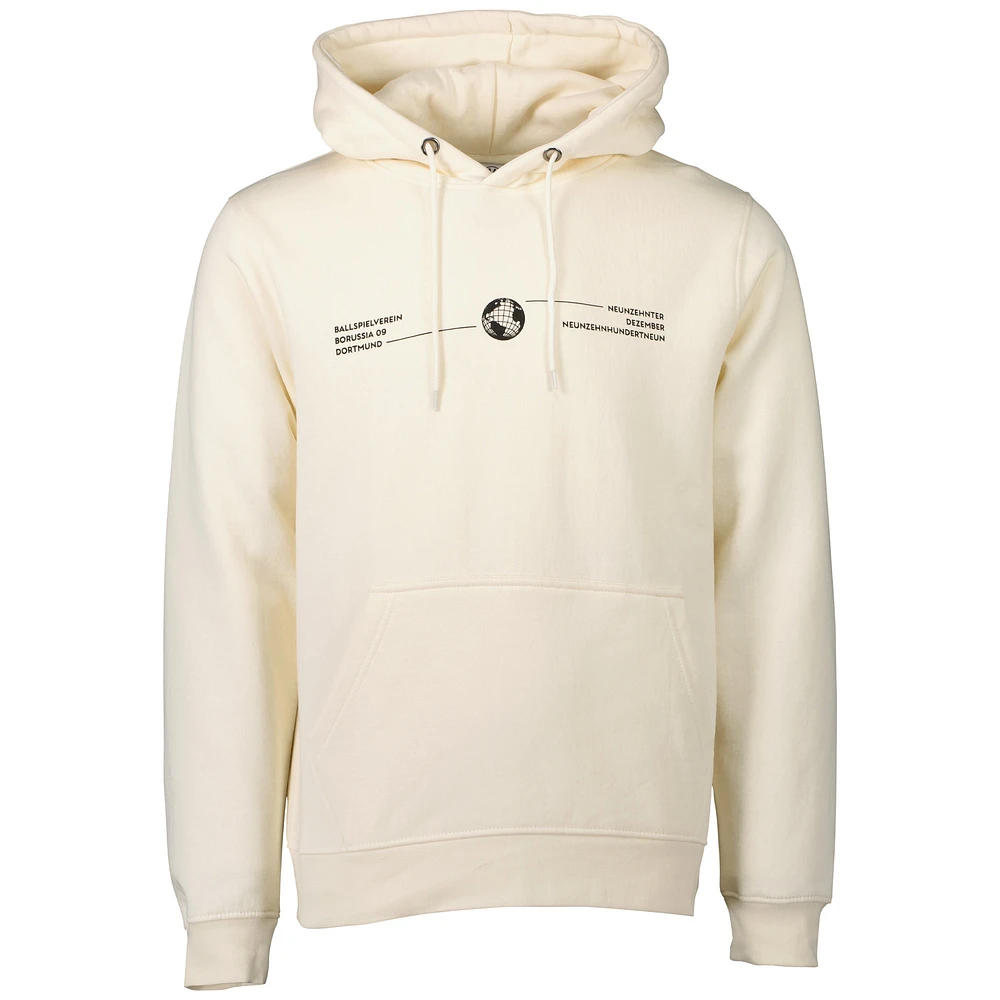 Men's Cream Borussia Dortmund Fashion Pullover Hoodie