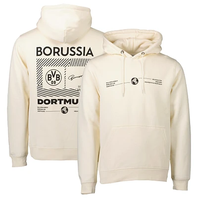 Sweat à capuche Borussia Dortmund Fashion crème pour homme