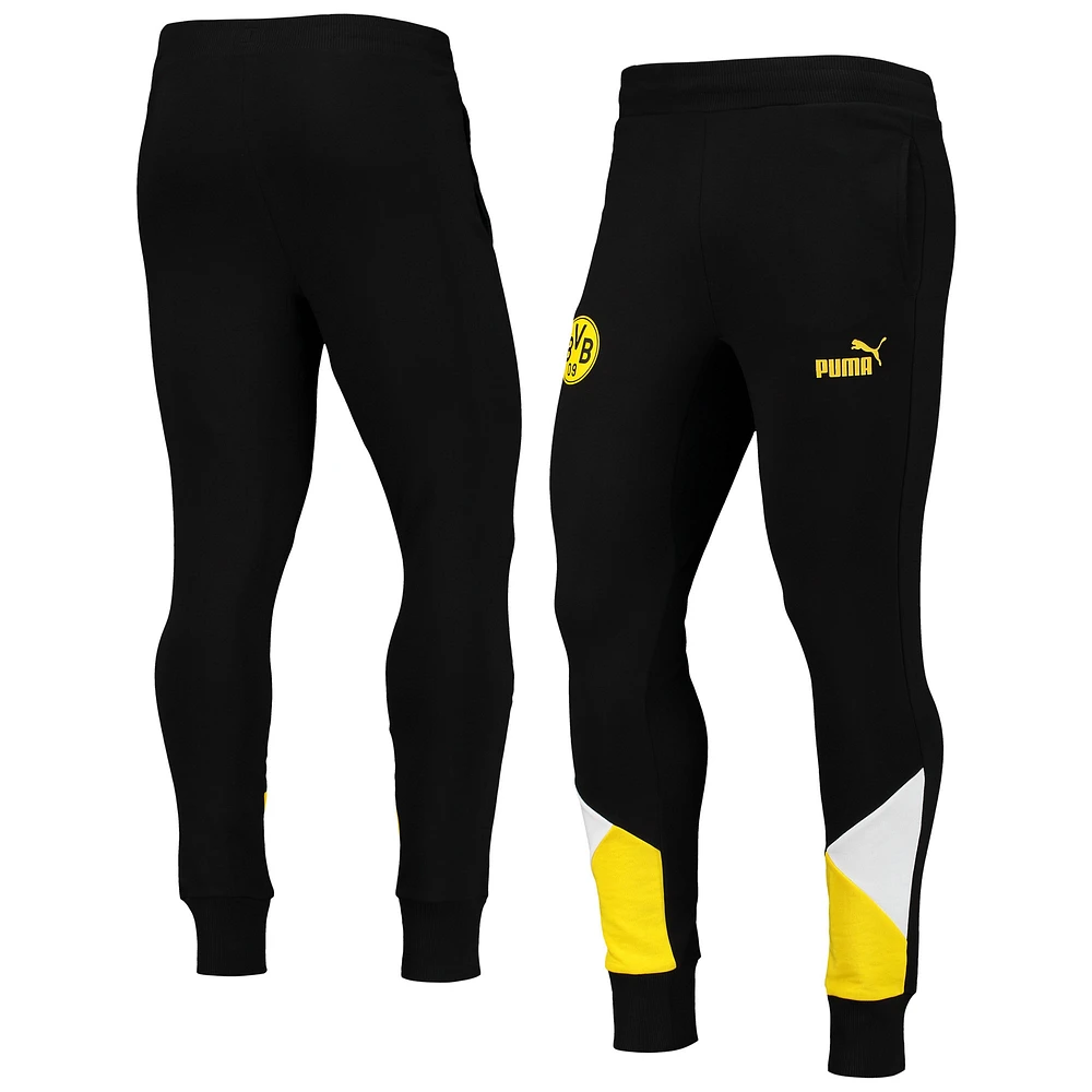 Pantalon de survêtement Homme Puma Noir/Jaune Borussia Dortmund Team ftblCulture