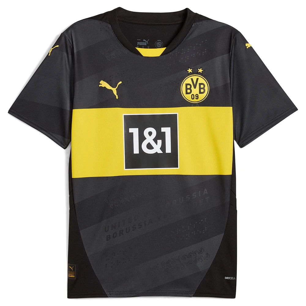 Men's Puma Black Borussia Dortmund 2024/25 Away Replica Jersey