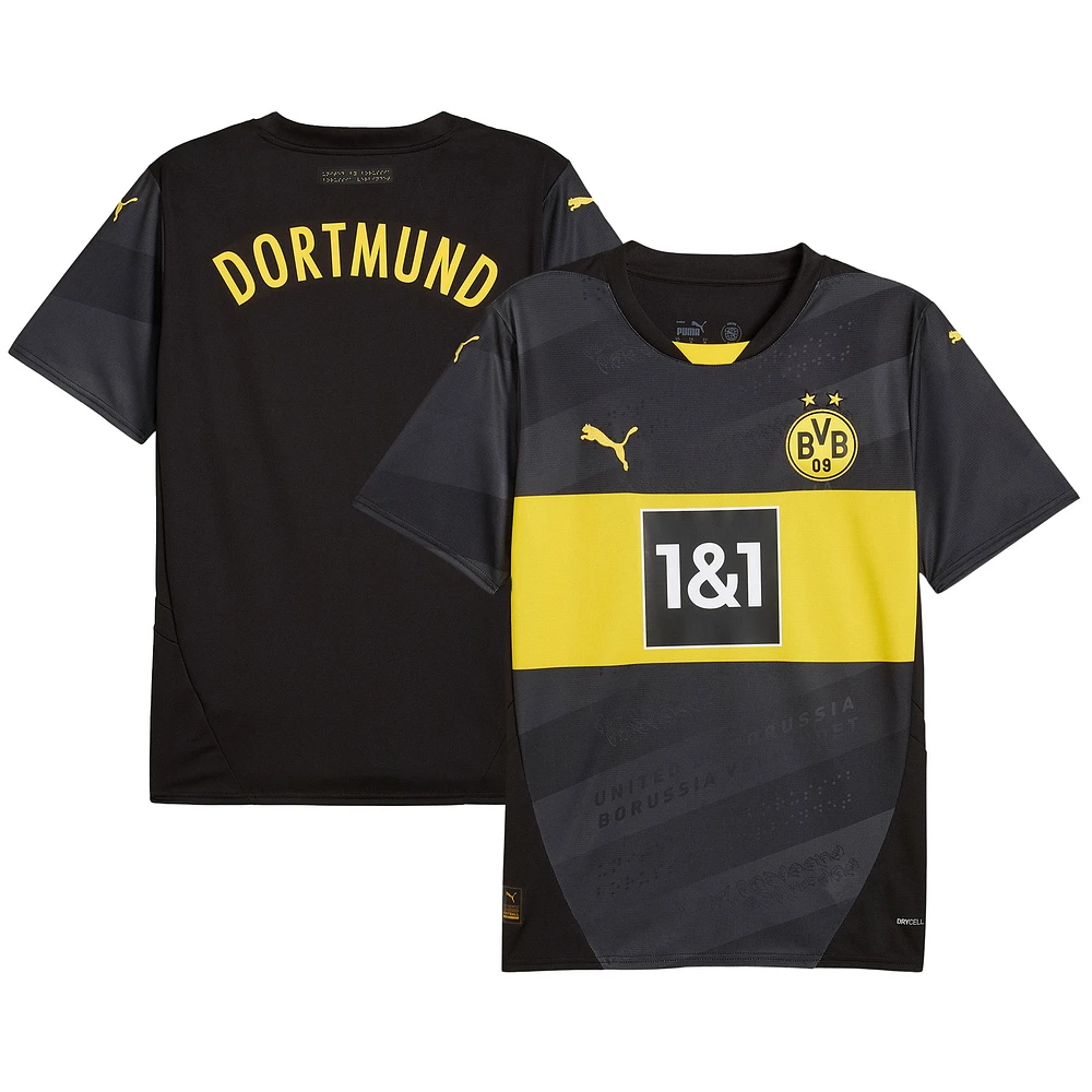 Maillot réplique extérieur Puma noir Borussia Dortmund 2024/25 pour homme