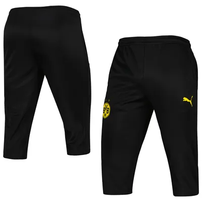 Borussia Dortmund Puma Three-Quarter 3/4-Length DryCELL Training Pants - Black