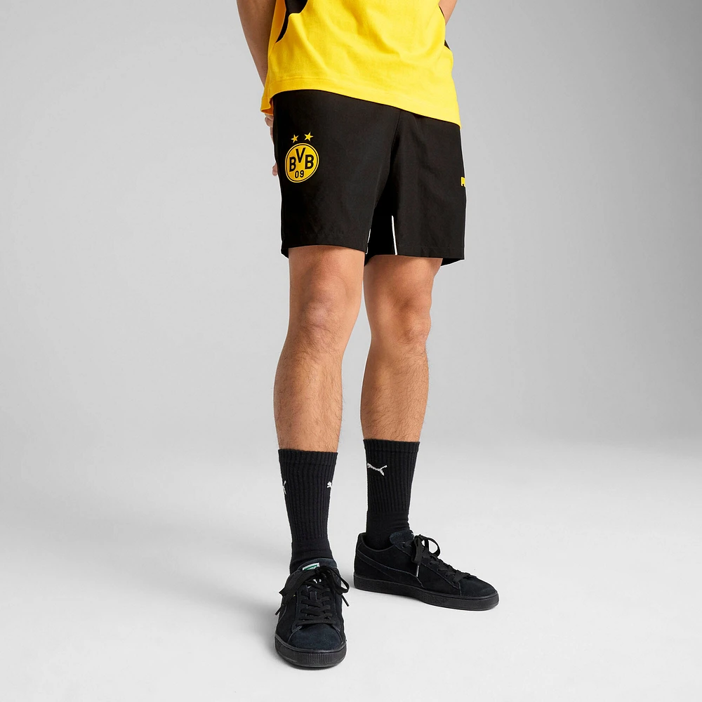 Men's Puma Black Borussia Dortmund ftblArchive dryCELL Shorts