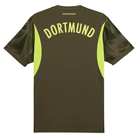 Men's Puma Olive Borussia Dortmund 2024/25 Replica Short Sleeve Goalkeeper Jersey