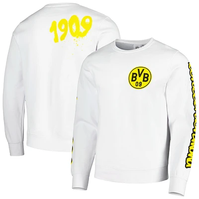 Sweat Borussia Dortmund Graffiti Homme Blanc