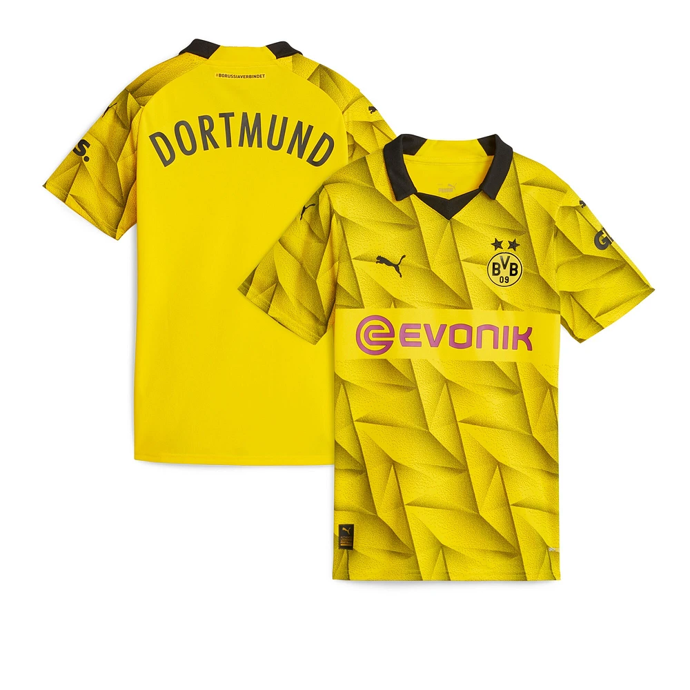 Women's Puma  Yellow Borussia Dortmund 2023/24 Third Replica Jersey