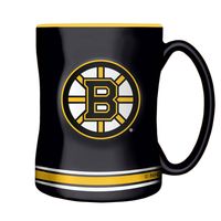 Black Boston Bruins Sculpted Relief Mug