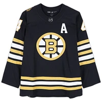 Maillot adidas authentique noir dédicacé par Bobby Orr des Boston Bruins pour le 100e anniversaire