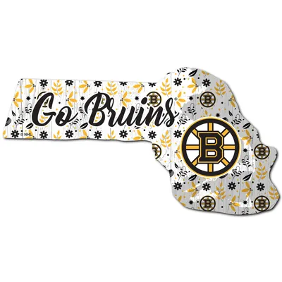 Boston Bruins 12'' Floral State Sign