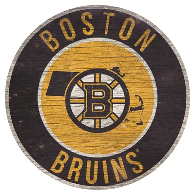 Boston Bruins 12'' State Circle Sign