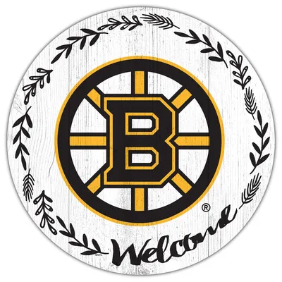 Boston Bruins 12" Welcome Circle Sign