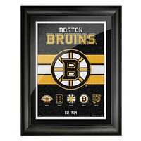 Boston Bruins 12'' x 16'' Team Tradition Encadré - Oeuvre