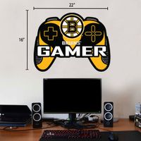 Boston Bruins - 16'' x 22'' Controller Gamer Wall Decal