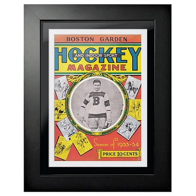 Boston Bruins 1933 Boston Garden Hockey Magazine - 12'' x 16'' Framed Program Cover