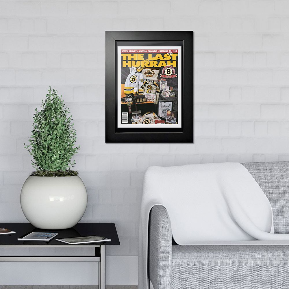 Boston Bruins 1995 The Last Hurrah - 12'' x 16'' Framed Program Cover