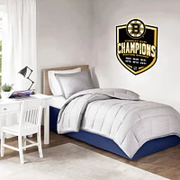 Boston Bruins 6-Time Stanley Cup Champions - 16'' x 22'' Repositionable Shield Decal