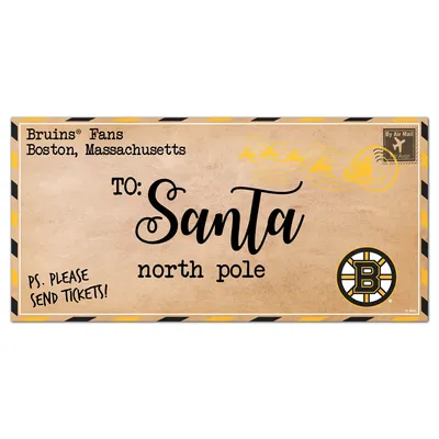 Boston Bruins 6'' x 12'' Letter to Santa Sign