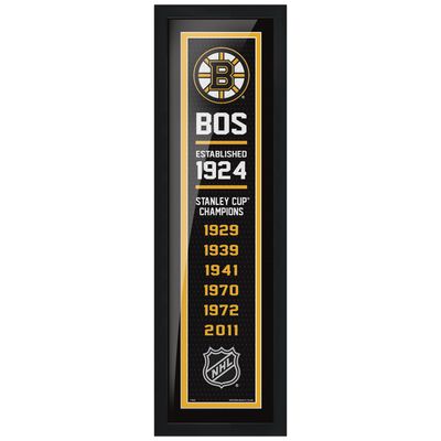 Boston Bruins 6'' x 22'' Team Empire Framed Artwork