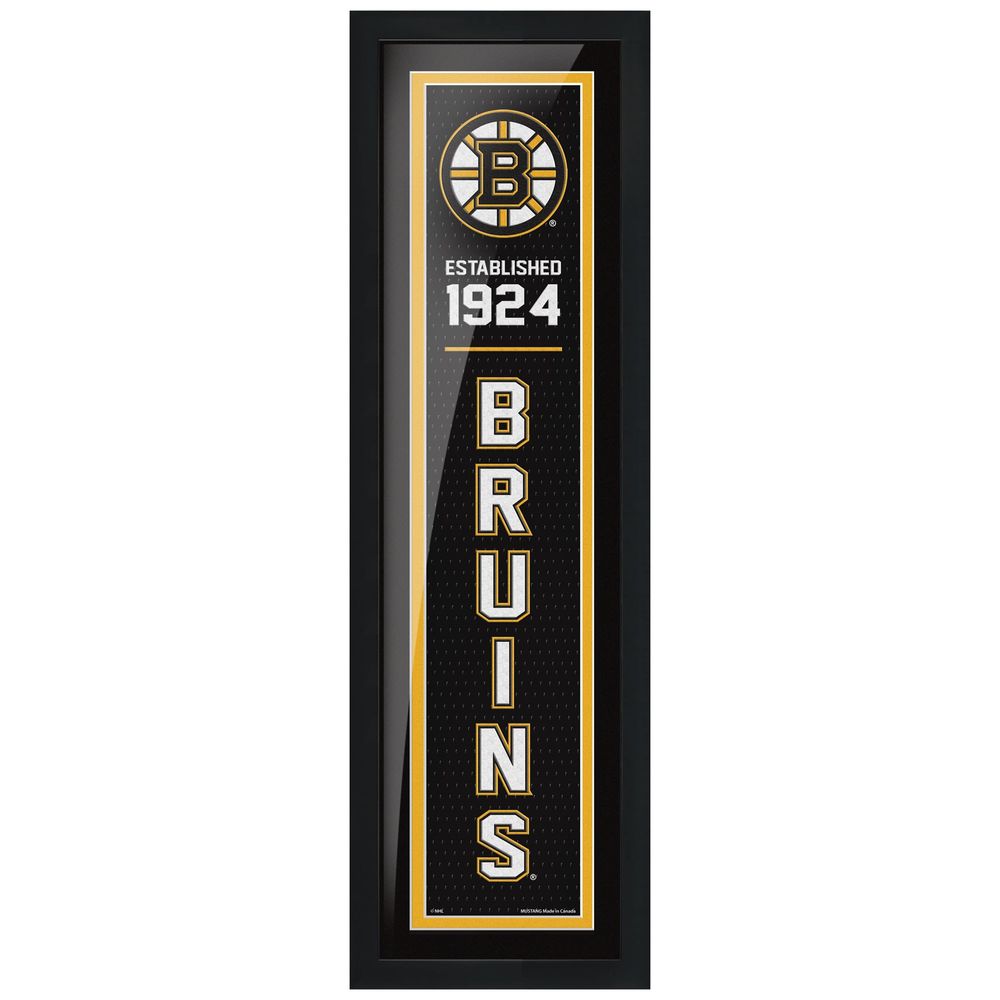 Boston Bruins 6'' x 22'' Team Established Framed - Artwork