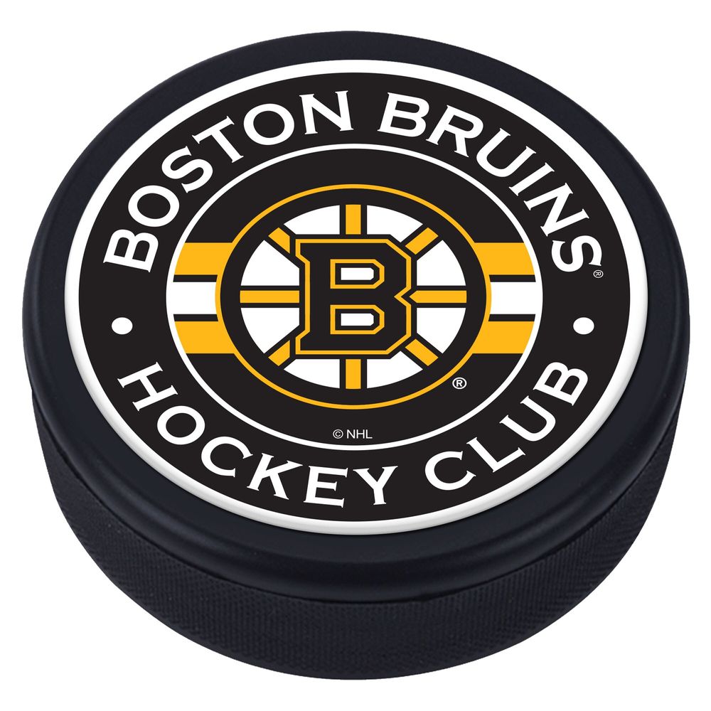 Boston Bruins Domed Team Stripe Puck