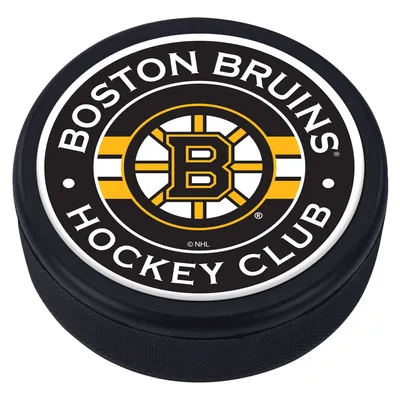 Rondelle à rayures d'équipe bombée des Bruins de Boston