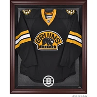 Vitrine de présentation encadrée en acajou pour maillots des Bruins de Boston