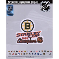 cusson de maillot non signé des champions de la Coupe Stanley des Bruins de Boston avec l'emblème national