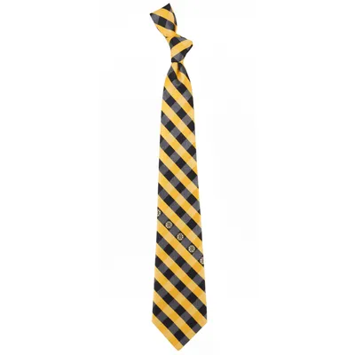 Boston Bruins Woven Poly Check Tie