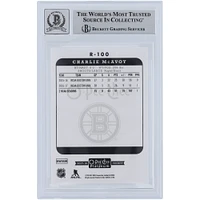 Charlie McAvoy Bruins de Boston dédicacé 2017-18 Upper Deck O-Pee-Chee Platinum Retro Yellow Ink #R-100 Beckett Fanatics Témoin authentifié 9/10 Rookie Card