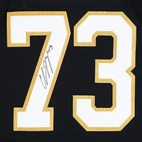 Maillot authentique adidas noir autographié par Charlie McAvoy des Boston Bruins avec patch 100e anniversaire