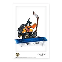 Daffy Duck Boston Bruins 11"x 17" Looney Tunes affiche imprimée